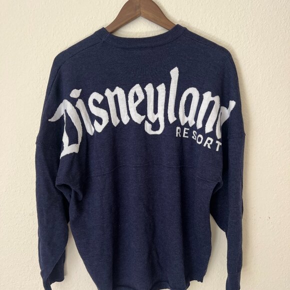 Disney Parks Spirit Jersey Sweater Women's Small Navy Disneyland Wool Blend Knit - Picture 1 of 8